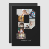 モノクロ レター P フォト コラージュ (正面/裏面)