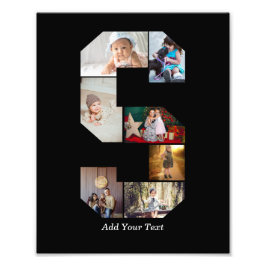 モノクロ レター S フォト コラージュ