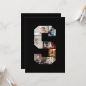 モノクロ レター S フォト コラージュ カード (正面/裏面インサイチュ)