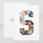 モノクロ レター S フォト コラージュ シーズンカード (正面/裏面)