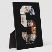 モノクロ レター S フォト コラージュ フォトプラーク (側面)