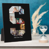 モノクロ レター S フォト コラージュ フォトプラーク (側面)