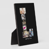 モノクロ レターL フォト コラージュ フォトプラーク (側面)