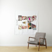 モノクロ レターM フォト コラージュ タペストリー (インサイチュ(横))