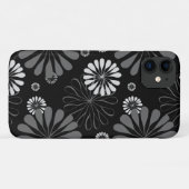 モノクロ レトロ フラワー Case-Mate iPhoneケース (裏面(横))