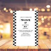 モノクロ レトロ ヴィンテージ 70年代 ウェディング 招待状