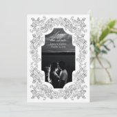 モノクロ ロマンチック バロック フォト セーブザデート (スタンド正面)