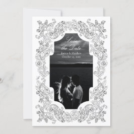 モノクロ ロマンチック バロック フォト セーブザデート