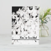モノクロ 招待状 (スタンド正面)