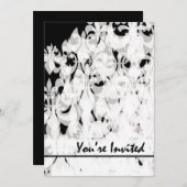 モノクロ 招待状 (正面/裏面)