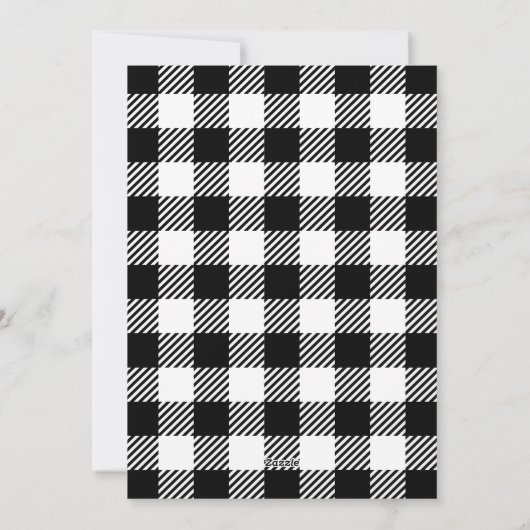 モノクロ 楽しい スクリプト 写真 ホリデーカード シーズンカード (裏面)