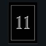 モノクロ（縦） | テーブルナンバー<br><div class="desc">極小エレガントデザイン。大きな数は簡単読だ。私の店で他のミニマルでモノクロの作品とコーディネート。「コレクション」を参照。</div>