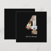 モノクロ　No.4　写真コラージュ シーズンカード (正面/裏面)