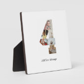 モノクロ　No.4　写真コラージュ フォトプラーク (正面)