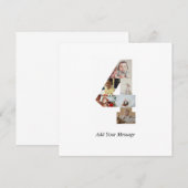 モノクロ　No.4　写真コラージュ 案内状 (正面/裏面)