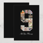 モノクロ　No.9　写真コラージュ 案内状 (正面/裏面)