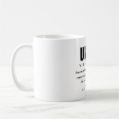 モノクロ Uncle Quote モダン コーヒーマグカップ (左)