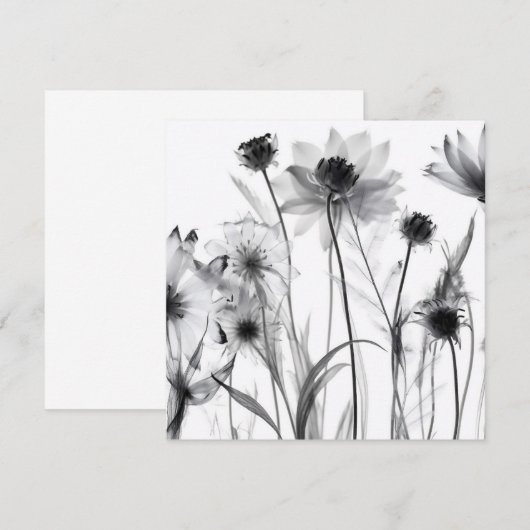 モノクロ X 線 フラワー (正面/裏面)