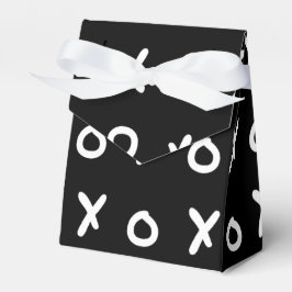 モノクロ X O XO X&Oのトレンディでかわいい フェイバーボックス