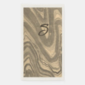 モノクロBeigeとTaupe自然抽象芸術 (正面)