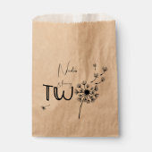 モノクロDandelionの2番目の誕生日 フェイバーバッグ (正面)