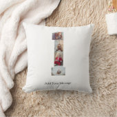 モノクロNo.1写真コラージュ クッション (ブランケット)