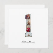 モノクロNo.1写真コラージュ サンキューカード (正面/裏面)