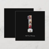 モノクロNo.1写真コラージュ サンキューカード (正面/裏面)