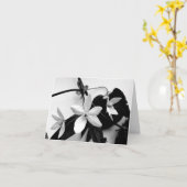 モノクロNotecardのクレマチス カード (黄色い花)