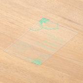 モノクロSeaooamクレマチスアーフォーマルト結婚ズ アクリル招待状 (レイダウン)