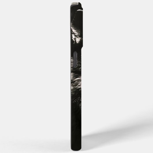 モノク威厳のあるロワイルドウルフ Case-Mate iPhoneケース (裏面 / 右)