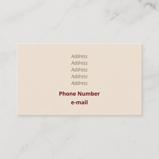 モノク芸術的ロクラシック絵を描グラストフト 名刺 (裏面)