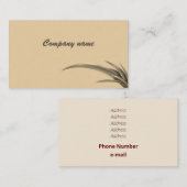 モノク芸術的ロクラシック絵を描グラストフト 名刺 (正面/裏面)