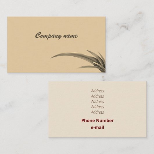 モノク芸術的ロクラシック絵を描グラストフト 名刺 (正面/裏面)