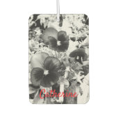 モノク芸術的ロPansy Florida自然写真 カーエアーフレッシュナー (正面)