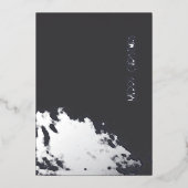 モノク頭が切れるロの輝くクリスマスライト 箔シーズンカード (正面)