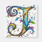 モノグお洒落ラムJ マグネット (正面)