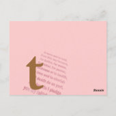 モノグお洒落ラ結婚ムはがき ポストカード (裏面)