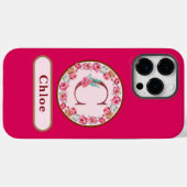 モノグかわいらしラムCフローラ Case-Mate iPhoneケース (裏面 (横))