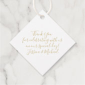 モノグエレガントラムクラシックフローラ結婚の感謝 フェイバータグ (裏面)