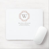 モノグエレガントラムモダンクラシック結婚 マウスパッド (マウス)