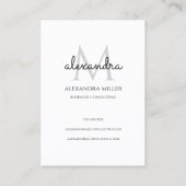 モノグエレガントラム名（白黒） 名刺 (裏面)