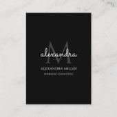 モノグエレガントラム名（白黒） 名刺 (正面)