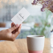 モノグエレガントラム名（白黒） 名刺