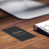 モノグエレガントラム名（白黒） 名刺