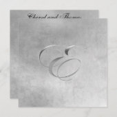 モノグエレガントラム招待状 招待状 (正面/裏面)