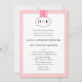 モノグエレガントラム結婚式招待状 招待状 (正面)