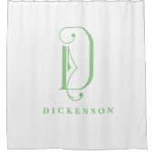 モノグエレガントラムDカスタム シャワーカーテン (正面)