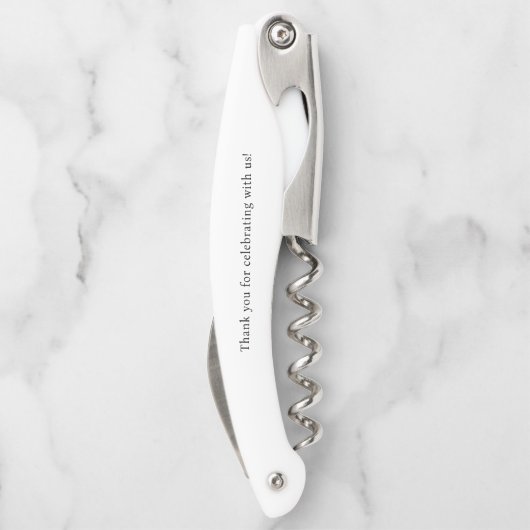 モノグエレガントラ結婚ムのカップルパーソナライズされた ソムリエナイフ (裏面)