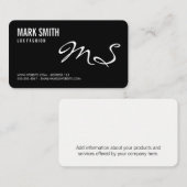 モノグクラシックラム(スクリプトの種類) 名刺 (正面/裏面)